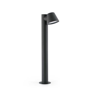 Faro Gina - poteau de jardin - 11,5 x 11 x 70 cm - IP44 - gris foncé