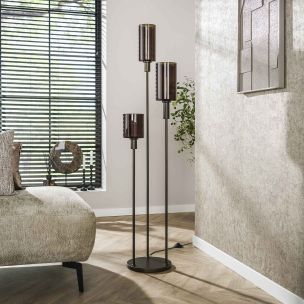 Vico Sepiora - lampadaire - Ø 33 x 165 cm - brun sienne