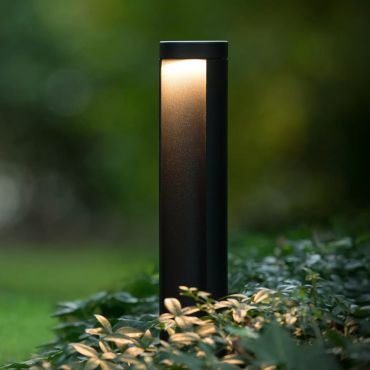Lucide Combo - lampe de jardin - Ø 9 x 65 cm - 9W LED inclus - IP54 - noir