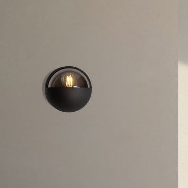 Nova Luce Amel - applique murale extérieure - Ø 17,5 x 10 cm - IP65 - anthracite foncé