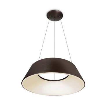 ONE Light Mushroom - lampe suspendue - Ø 60 x 218,5 cm - 60W LED inclus - brun brossé