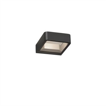 Faro Axel - applique murale - 12 x 4 x 14 cm - 6W LED inclus - IP65 - gris foncé