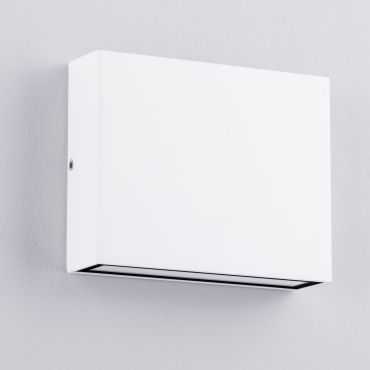 Nova Luce Tick - applique murale extérieure - 11,5 x 9 x 3 cm - 7W LED inclus - IP54 - blanc sablé