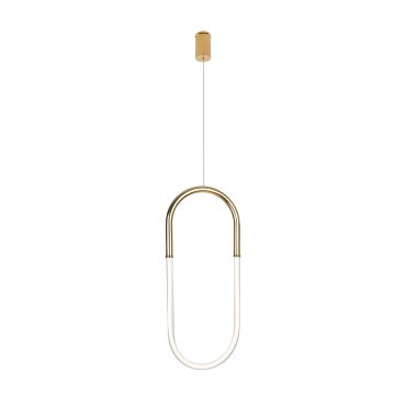 Maxlight Olivia - lampe suspendue - 33 x 180 cm - 15W LED inclus - or