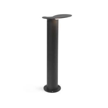 Faro Lotus - lampe de jardin - 22,5 x 22,5 x 65 cm - 18W LED inclus - IP65 - gris foncé
