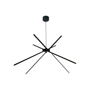 Maxlight Spider - lampe suspendue - Ø 114 x 200 cm - 33W LED inclus - noir