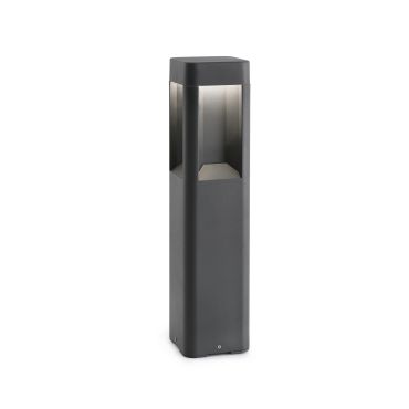 Faro Naya - lampe de jardin - 12 x 12 x 50 cm - 8W LED inclus - IP65 - gris foncé