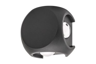 Integral LED Havana – applique murale extérieure – 8,16 x 5,05 x 8,16 cm – 8W LED inclus – IP54 – anthracite