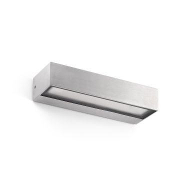 Faro Toluca - applique murale - 22 x 6,5 x 4,5 cm - 16W LED inclus - IP65 - aluminium satiné