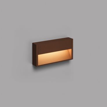 Faro Grada - applique murale - 25 x 4,6 x 12,8 cm - 6W LED inclus - IP54 - brun rouille