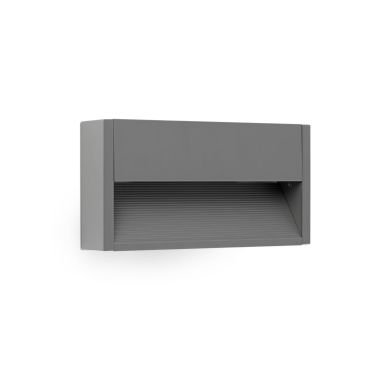 Faro Grada - applique murale - 25 x 4,6 x 12,8 cm - 6W LED inclus - IP54 - gris foncé