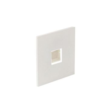 Nova Luce Passaggio - applique à encastrer - 37 x 37 mm, Ø 32 mm encastré - 1W LED inclus - IP54 - blanc