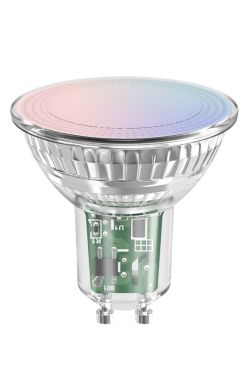 Spot LED Calex Smart Bluetooth Mesh - Ø 5 x 5,8 cm - GU10 - 5W - fonction de variation et couleur de lumière réglable via application - RGB+W