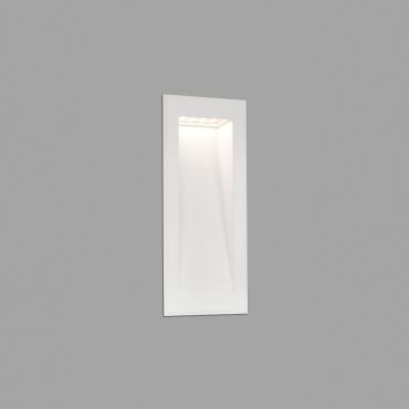 Faro Soun - applique encastrée - 10,5 x 7,3 x 23,9 cm - 5W LED inclus - IP65 - blanc givré