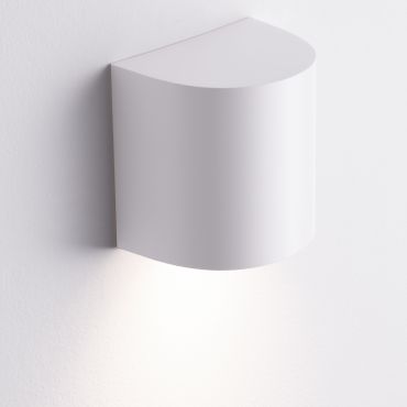 Nova Luce York - applique murale extérieure - 11 x 11 x 8,5 cm - IP65 - blanc sablé