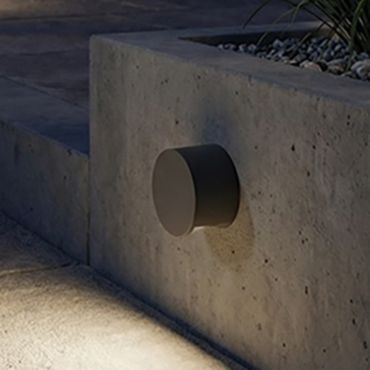 VK Lighting Pit - applique murale d'extérieur - Ø 7 x 4,3 cm - 3W LED inclus - IP65 - anthracite