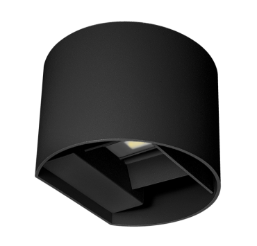 Century Italia Up &amp; Down - applique murale - 13,5 x 12 x 10 cm - 10W LED inclus - couleur de lumière réglable - IP65 - noir