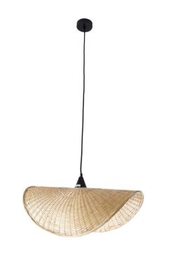 Maxlight Koshi - lampe suspendue - 60 x 32 x 120 cm - noir et marron clair