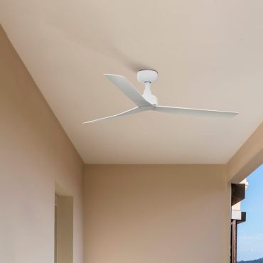 Faro Marine M - ventilateur de plafond pour extérieur - Ø 125 cm - IP44 - blanc mat