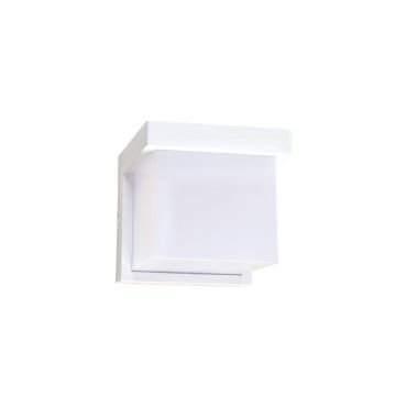 VK Lighting Neon - applique murale d'extérieur - 11,5 x 11,5 x 13 cm - 9W LED inclus - IP65 - blanc