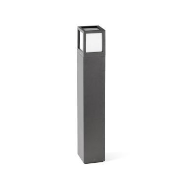 Faro Nze - poteau de jardin - 10,8 x 10,8 x 65 cm - IP54 - gris foncé