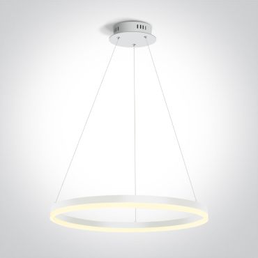ONE Light LED Suspension Rings - lampe suspendue - Ø 60 x 150 cm - 40W LED inclus - blanc