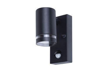 Integral LED Malaga – applique murale extérieure avec détecteur de mouvement – 6,8 x 11,6 x 14,9 cm – IP54 – noir