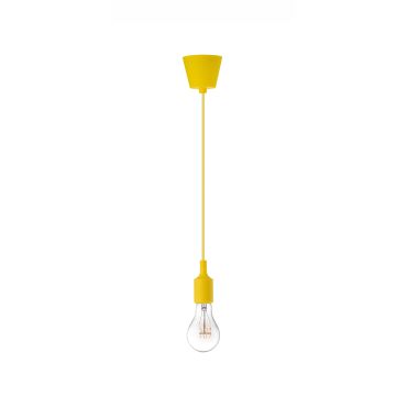 Nova Luce Swing - lampe suspendue - Ø 4,5 x 100 cm - jaune