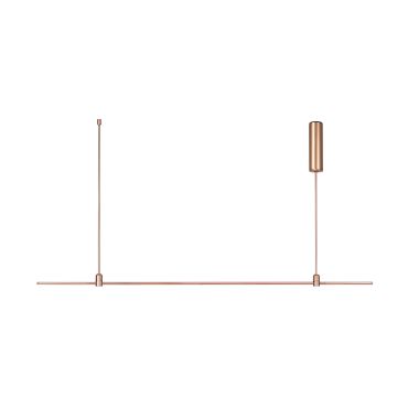 Nova Luce Grammi 04 - structure tubulaire magnétique - 150 x 75 cm - 60W LED inclus - or satiné