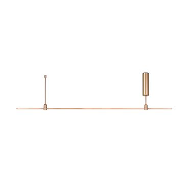 Nova Luce Grammi 03 - structure tubulaire magnétique - 150 x 35 cm - 60W LED inclus - or satiné