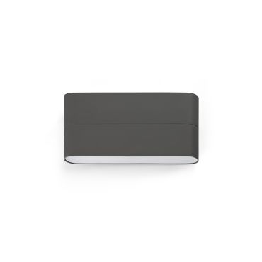 Faro Aday - applique murale - 17,5 x 2,2 x 9 cm - 6W LED inclus - IP54 - gris foncé