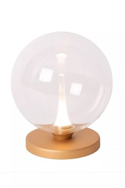 Lucide Gisela - lampe à poser - Ø 16 x 17,5 cm - 4W LED inclus - transparent