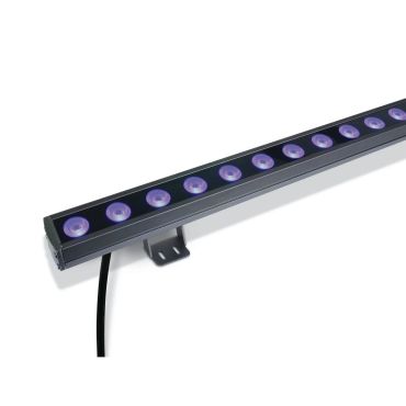 ONE Light LED Wall Washers - spot - 100 x 7 x 4,2 cm - 24 x 1,5W LED dimmable inclus - IP66 - gris - RGB