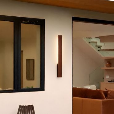 Nova Luce Isos - applique murale extérieure - 5,3 x 61 x 6 cm - 6W LED inclus - IP65 - corten