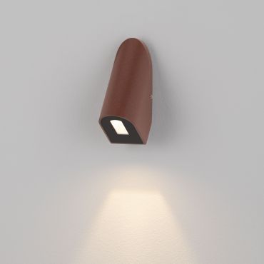 Nova Luce Soren - applique murale extérieure - 4 x 9,7 x 5,8 cm - 3W LED inclus - IP65 - corten