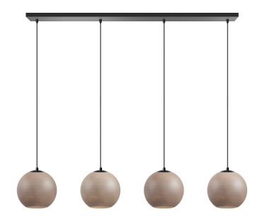 ETH Orb Saturn - suspension - 120 x 25 x  200 cm - noir et taupe