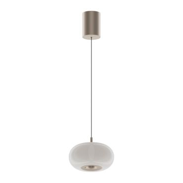 VK Lighting Arbor - lampe suspendue - Ø 20 x 325,3 cm - 12W dimmable LED inclus - blanc et or champagne