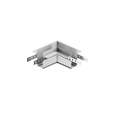 VK Lighting Eiva - système de rail magnétique - profilé d'angle d'encastrement horizontal pour plaques de plâtre de 12 mm - 10 x 10 x 5,25 cm - dimmable DALI - blanc
