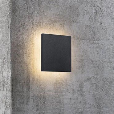 Nordlux Artego - applique murale extérieure - 15 x 5 x 15 cm - 8W LED inclus - IP54 - noir