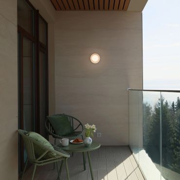 Nova Luce Pollux - applique murale d'extérieur - Ø 13,4 x 8,6 cm - LED 8W dimmable incluse - IP65 - blanc sable
