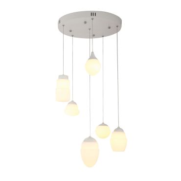 Maxlight Multi - lampe suspendue - Ø 40 x 100 cm - 16W LED inclus - blanc