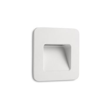 Faro Nase - applique encastrée - 9,4 x 5,7 x 9,4 cm - 2,9W LED inclus - IP44 - blanc mat