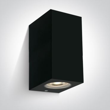 ONE Light GU10 Outdoor Cube Lights - applique murale -  9 x 7 x16 cm - IP65 - noir