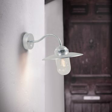 Nordlux Luxembourg Sensor - applique extérieure avec détecteur de mouvement - 26 x 27 x 47 cm - IP54 - acier galvanisé