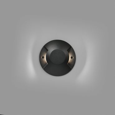 Faro Loth - applique murale - Ø 20 x 4,2 cm - 12W LED inclus - IP67 - noir mat