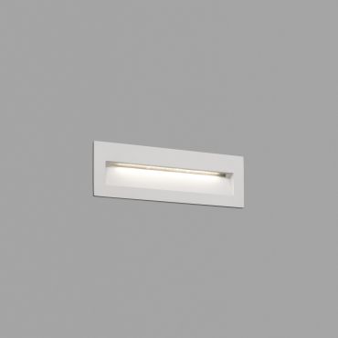Faro Nat - applique encastrée - 22,5 x 7,3 x 7,5 cm - 8W LED inclus - IP65 - blanc givré