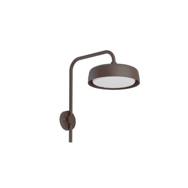 VK Lighting Jade - applique murale d'extérieur - Ø 18 x 30,6 cm - 12W LED inclus - IP65 - brun rouille