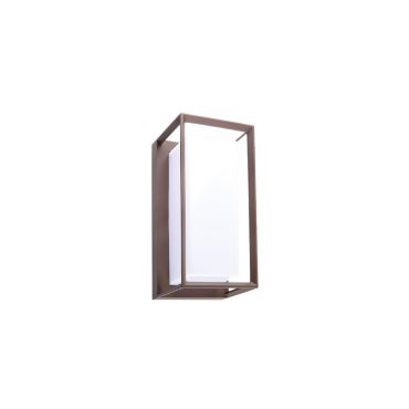 VK Lighting Neon - applique murale d'extérieur - 13,5 x 26 x 12 cm - 12W LED inclus - IP65 - marron