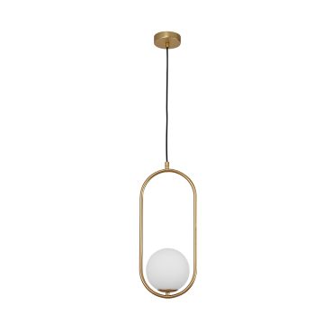 Nova Luce Obitar - lampe suspendue - 20 x 15 x 120 cm - laiton doré