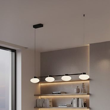 VK Lighting Diva - lampe suspendue - 95 x 133,5 cm - 27W LED inclus - noir